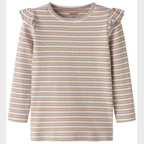 Name It Bluse - Rib - NmfTaias - Dawn Pink/ Cloud Dancer