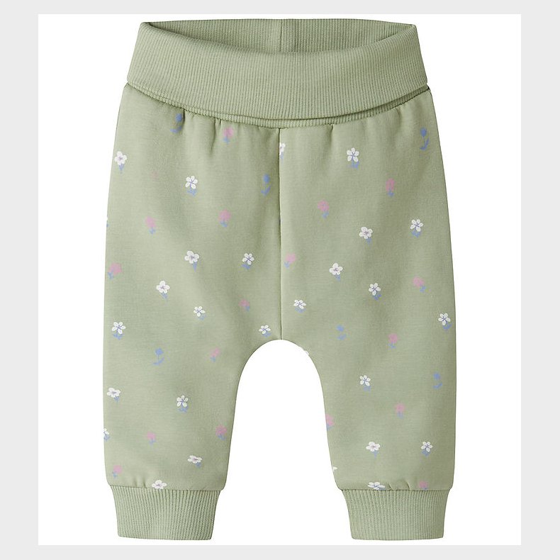 Name It Sweatpants - NbfVimone - Swamp/Flower