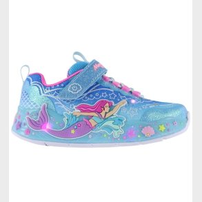 Skechers Sko m. Lys - Mermaid Dreams - Bl�/Multi
