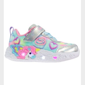 Skechers Sko - Unicorn Charmer - Silver/ Multi