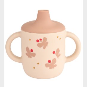 Liewood Kop m. Tud - Neil Sippy Cup - Silikone - Butterfly/ Appl