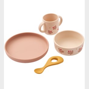 Liewood Spises�t - Silikone - Vivi - 4 dele - Butterfly/Apple B