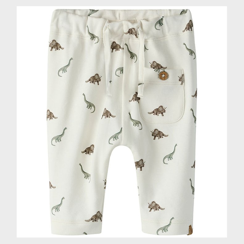 Lil' Atelier Bukser - NbmGayo - Coconut Milk/Dino