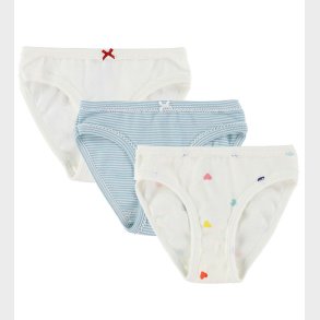 Petit Bateau Trusser - 3-pak - Hvid/Bl�