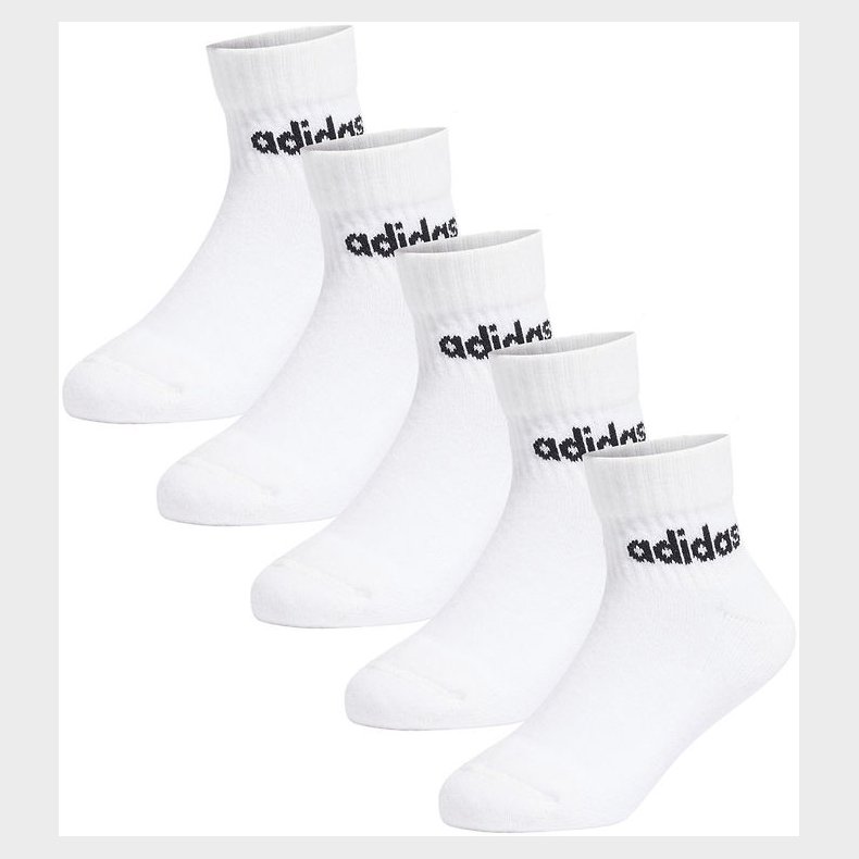 adidas Performance Ankelstr�mper - 5-pak - Hvid