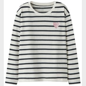 Name It Bluse - NkfTenisa - Gardenia m. Striber