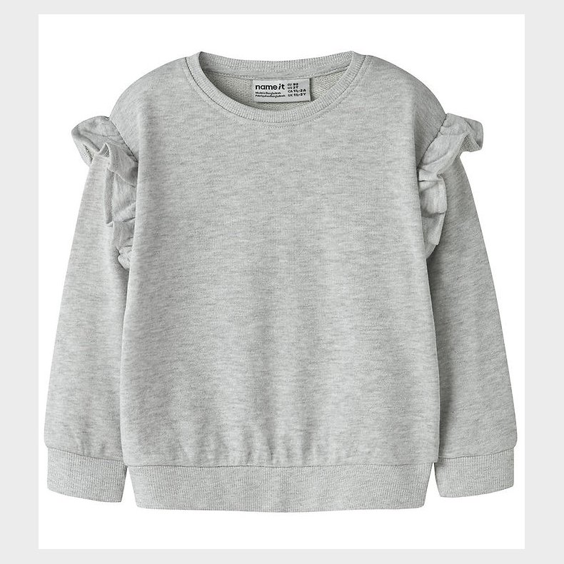 Name It Sweatshirt - NmfTilde - Light Grey Melange