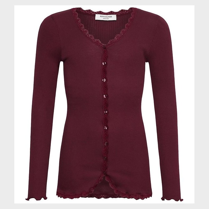 Rosemunde Cardigan - Modal - Balta - Tawny Port