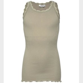 Rosemunde Top - Rib - Modal - Balta - Abbey Stone