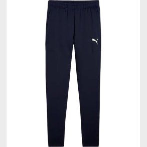 Puma Tr�ningsbukser - TeamGOAL Slim Trg Jr - Navy m. Hvid