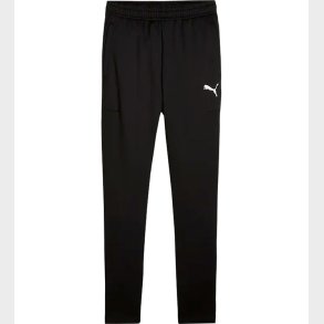 Puma Tr�ningsbukser - TeamGOAL Slim - Sort m. Hvid