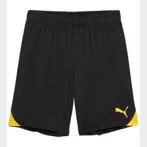 Puma Sportsshorts - TeamGOAL - Sort m. Gul