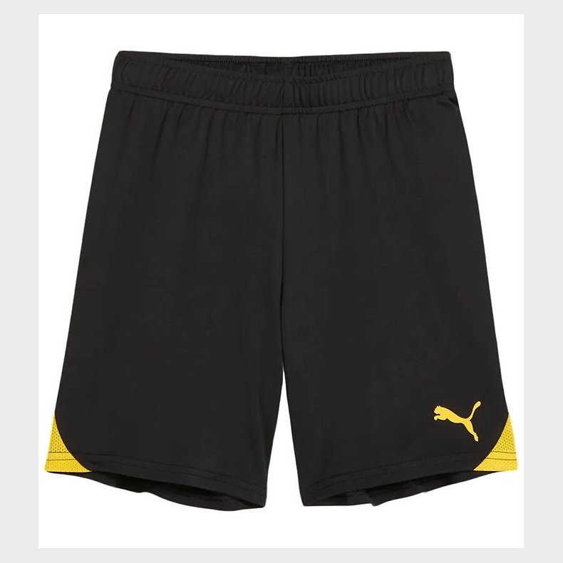 Puma Sportsshorts - TeamGOAL - Sort m. Gul