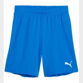 Puma Sportsshorts - TeamGOAL - Electric Blue Lemonade m. Hvid