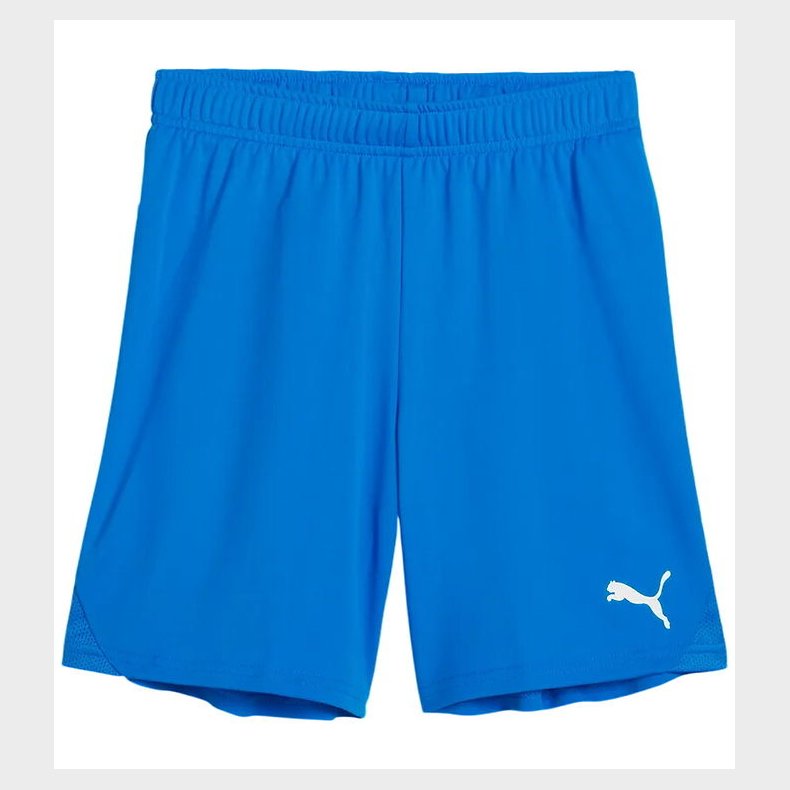 Puma Sportsshorts - TeamGOAL - Electric Blue Lemonade m. Hvid