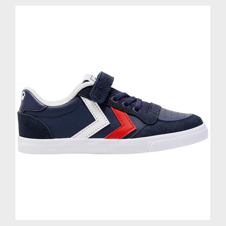 Hummel Sko - Slimmer Stadil Leather Low Jr - Peacoat