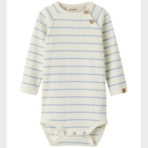Lil' Atelier Body l/� - Rib - NbmKail - Coconut Milk/Zen Blue