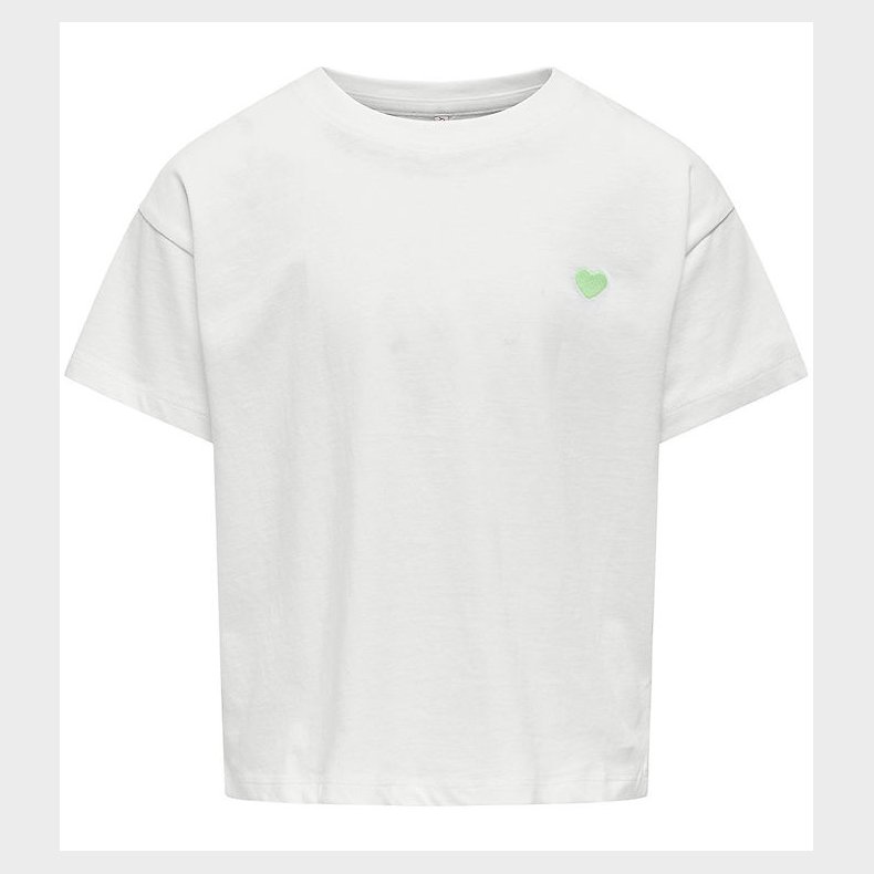 Kids Only T-Shirt - Noos - KogMaiken - Cloud Dancer/Heart