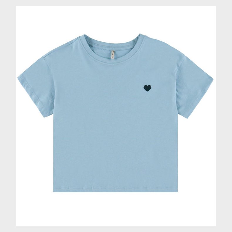 Kids Only T-Shirt - Cropped - Noos - KogMaiken - Soft Chambray/H