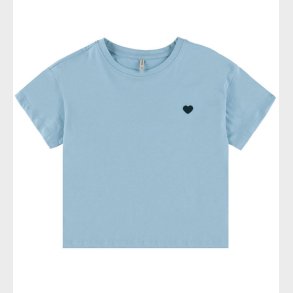 Kids Only T-Shirt - Cropped - Noos - KogMaiken - Soft Chambray/H
