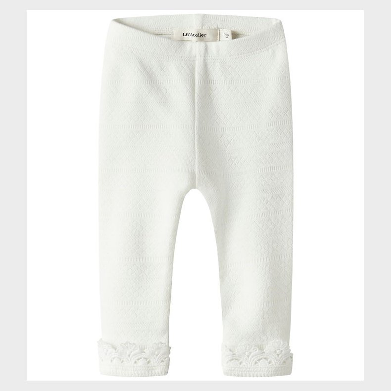 Lil Atelier Leggings - Slim - NbfTapia - Coconut Milk