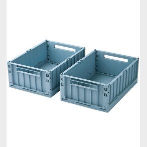 Liewood Foldekasser - 36x25x13,5 - Medium - 2-Pak - Beach Blue