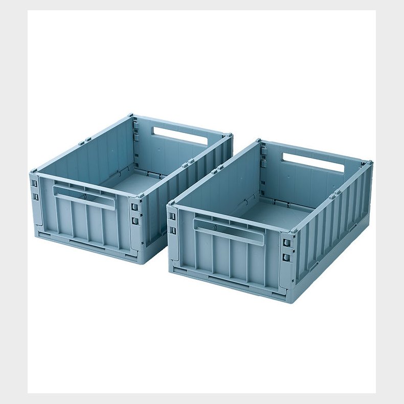 Liewood Foldekasser - 36x25x13,5 - Medium - 2-Pak - Beach Blue