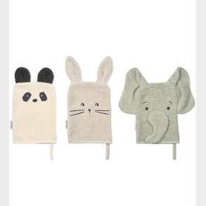 Liewood Vaskeklude - Sylvester - 3-Pak - Dove blue mix