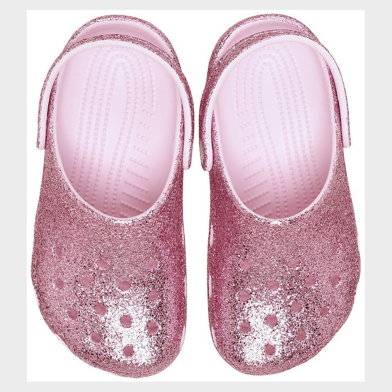 Crocs Sandaler - Chunky Glitter Clog T - Pink Milk