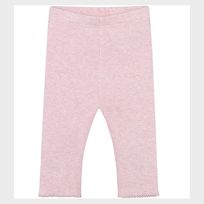 Fixoni Leggings - Rib - Bleached Mauve Melange