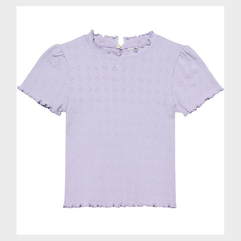 En Fant T-shirt - Pointelle - Purple Heather