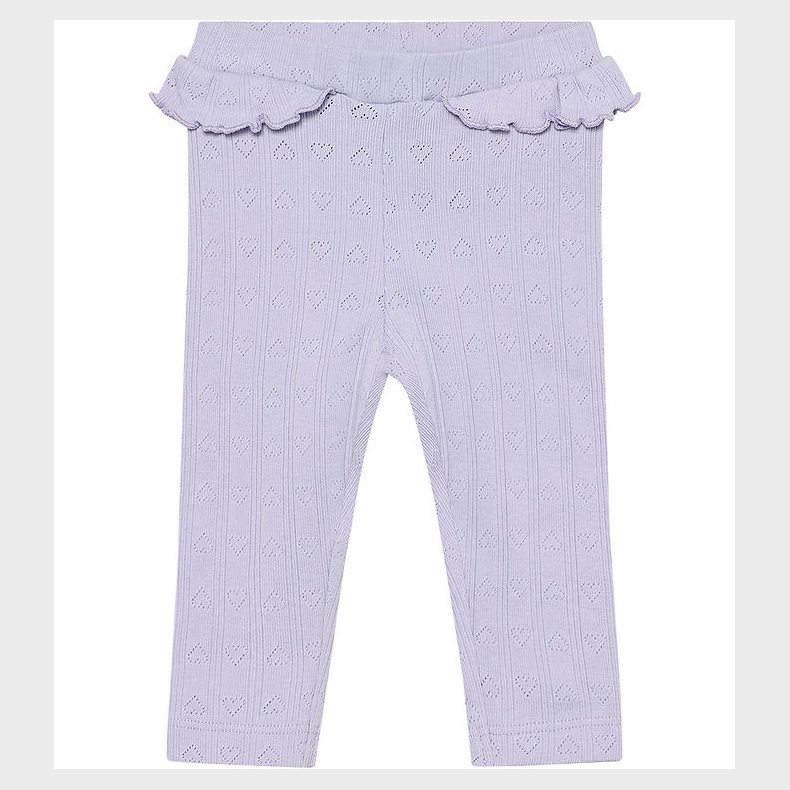En Fant Leggings - Pointelle - Purple Heather