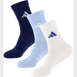 adidas Performance Str�mper - 3-pak - Dark Blue/Hvid/Glow Blue