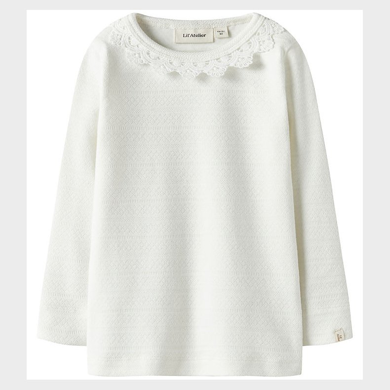 Lil' Atelier Bluse - Blonder/Hulm�nster - NmfTapia - Coconut Mil