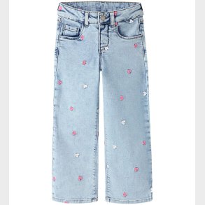 Name It Jeans - NmfRose - Noos - Lgt. Blue Bleached Denim/Hearts