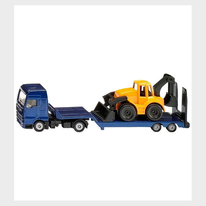 Siku Lastbil - MAN Truck m. Backhoe Loader - 1:87 - 1761