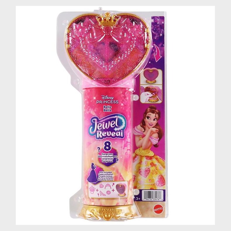 Disney Princess Dukke - 31 cm - Jewel Reveal - Belle