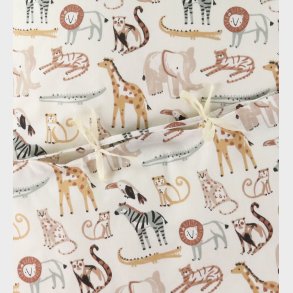 N�rgaard Madsen Senget�j - Baby - Hvid m. Zoo Dyr
