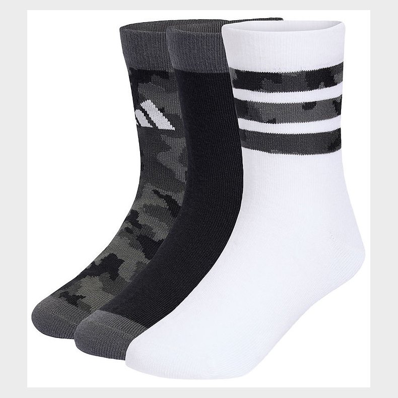 adidas Performance Str�mper - YB CAMO - 3-pak - GRESIX/BLACK/WHI