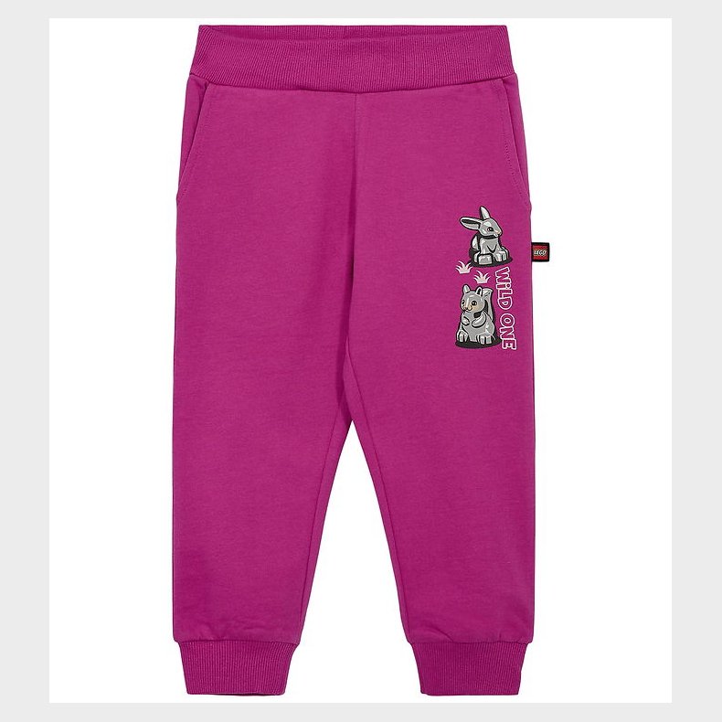 LEGO® Duplo Sweatpants - LWPani 700 - Pink m. Dyr