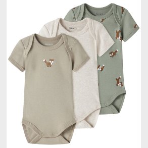 Name It Body l/� - Noos - NbmBody - 3-pak - Shadow/W/Aluminum