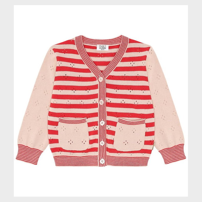 Hust and Claire Cardigan - HCCamilla Stripes - Poppies