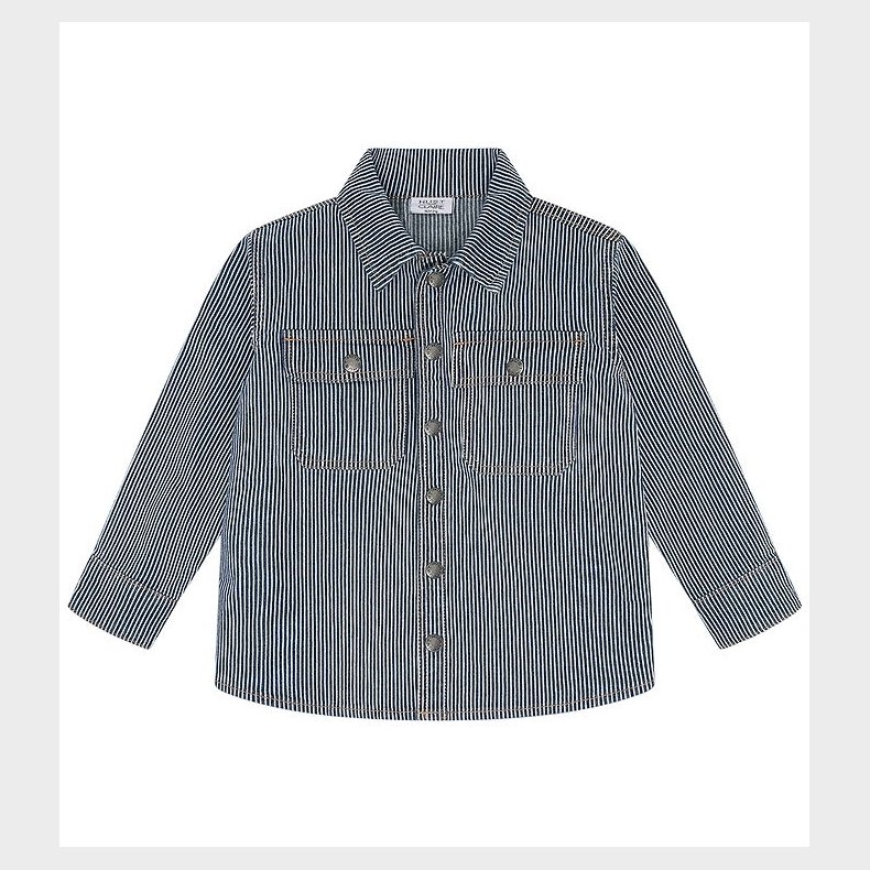 Hust and Claire Denimskjorte - HCJack Stripe - Blue Denim