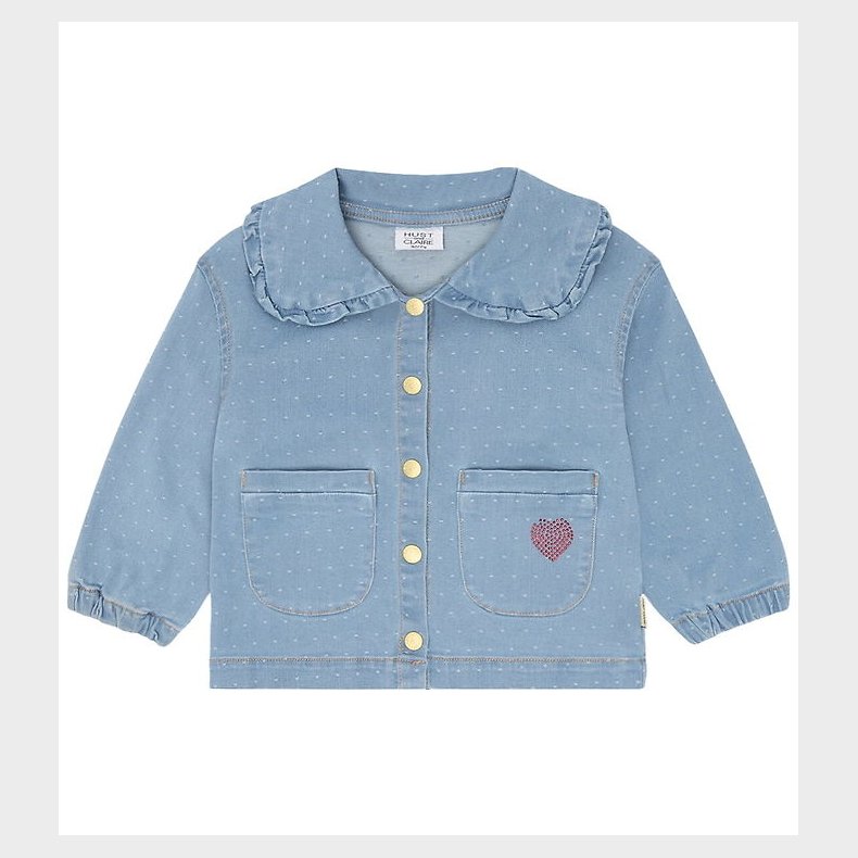 Hust and Claire Denimskjorte - HCEly Dotty - Blue Denim