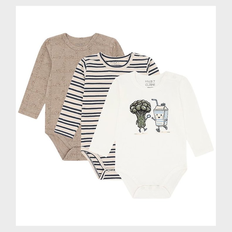 Hust and Claire Body l/� - 3-pak - HCBertram - Ivory
