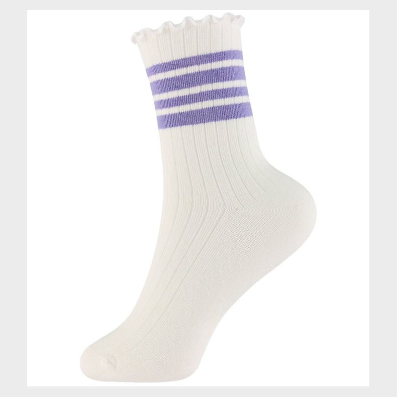 Name It Str�mper - Rib - NkfSille -Cloud Dancer/Lavender