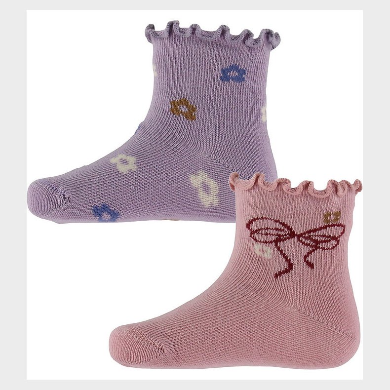 Name It Str�mper - NbfTillie - 2-pak - Lavender Grey/Dawn Pink