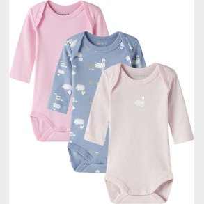 Name It Bodyer l/� - Noos - NbfBody - 3-pak - Endless Sky/W/Ball