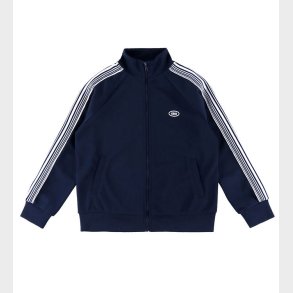 Grunt Cardigan - GrCarlos - Navy m. Hvid