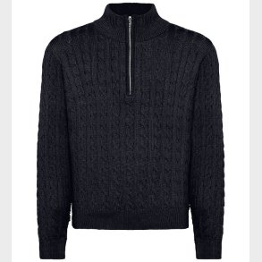 Grunt Bluse m. Lynl�s - Strik - Noos - GrTerrase - Navy